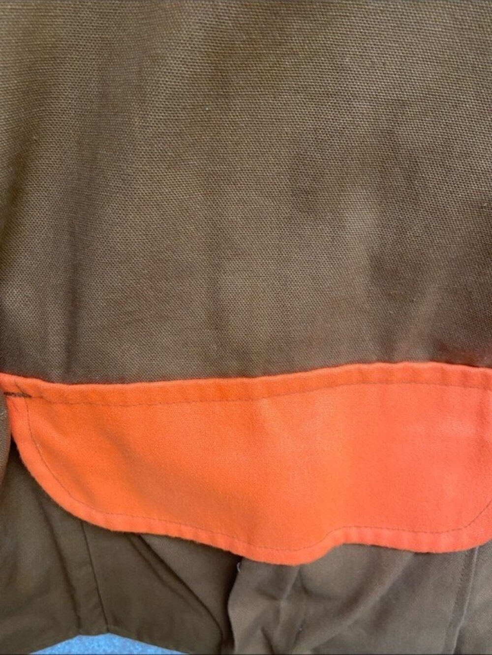 Black Sheep Men's XL Hunting Field Jacket Brown Blaze Orange Cotton Canvas - Picture 3 of 7